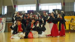【学校祭】体育祭を実施しました②（応援合戦～赤～）
