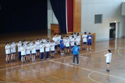 学校祭準備の様子～１年生の合唱～